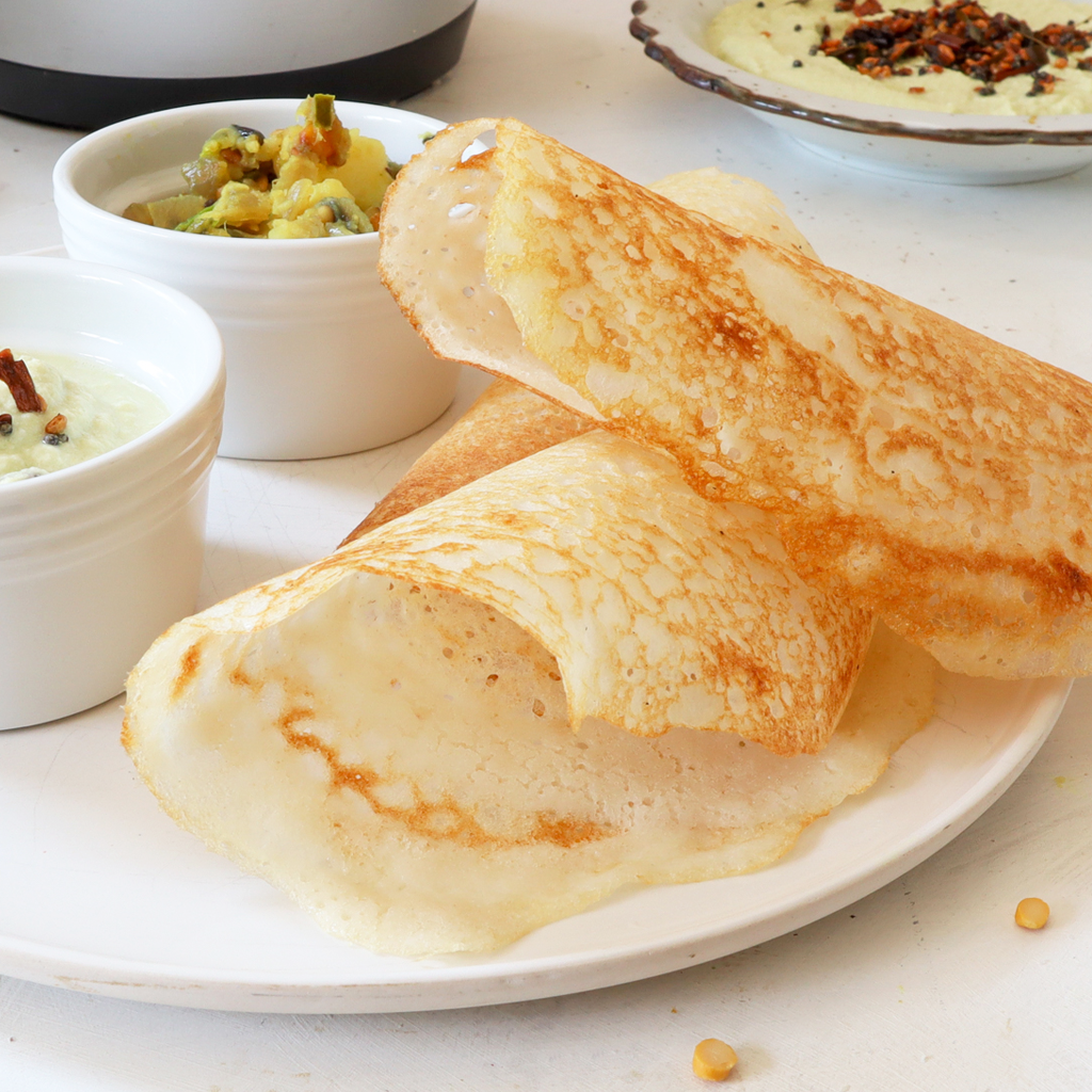 Indian Dosa (fermented crepes)