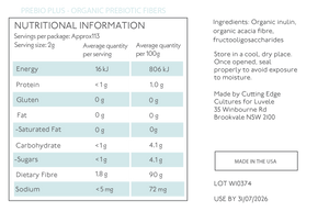 Prebio Plus - Organic Prebiotic Fibers