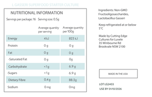 L Gasseri Superfood Starter Culture