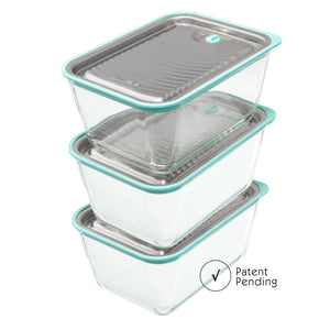 LUVELE FRESH VACUUM CONTAINER SET | THREE PIECE SET 2.5L