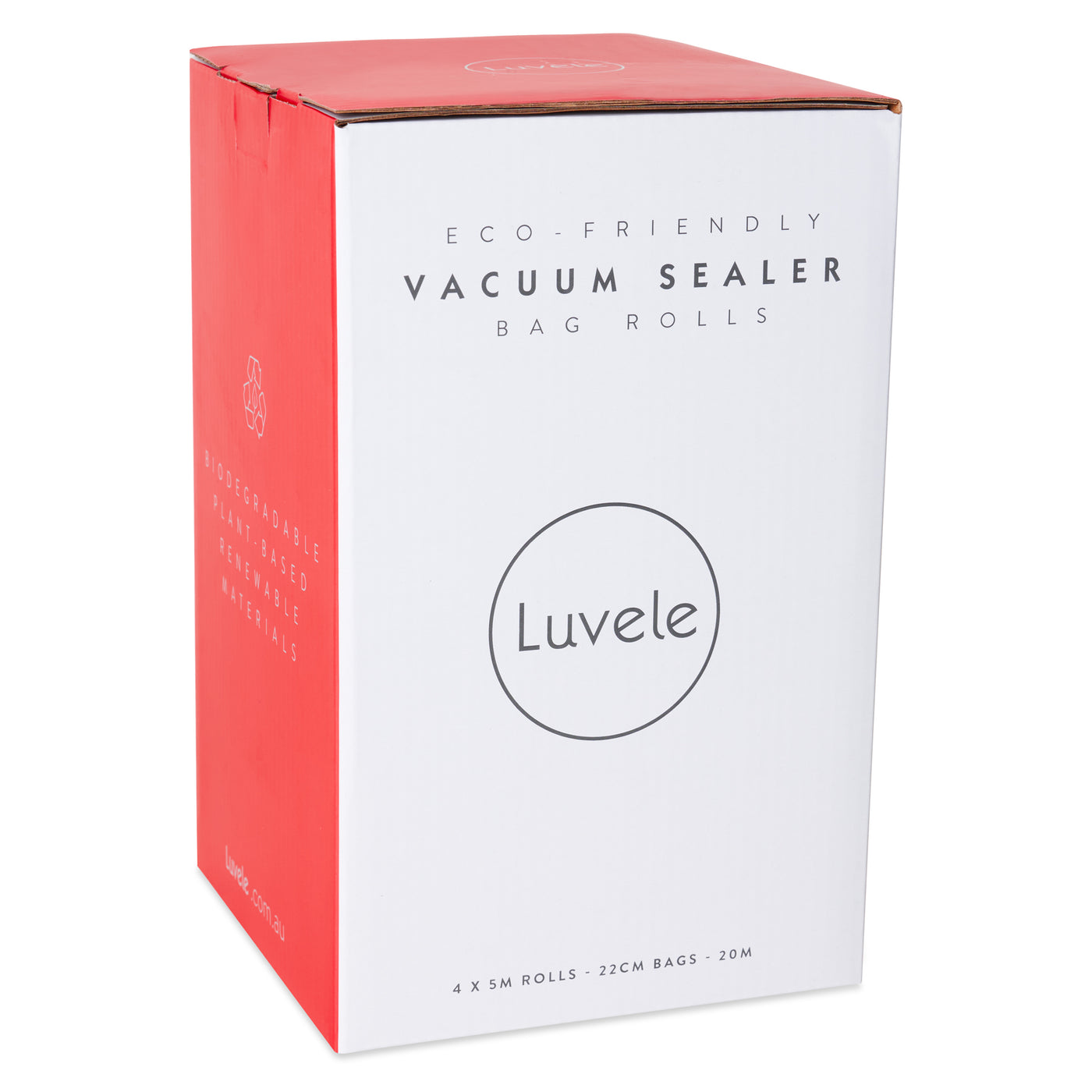 Luvele Vacuum Biodegradable Sealer Bag Rolls 28cm by 20m Compostable